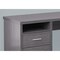 Homeroots 79" Gray and Silver L Shape Computer Desk With Two Drawers 333445 - alternate 3