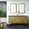 James Martin Vanities Laurent 72'' D Vanity, Light Natural Oak w/ Parisien Bleu Top w/FreePower Wireless Charger 545-V72-LNO-FPBL - alternate 3