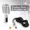 Pyle Pyle Classic Retro Dynamic Vocal Microphone, Old Vintage Style Unidirectional Mic with XLR Cable PDMICR42SL - alternate 4