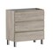 Homeroots 36" Natural Wood Freestanding Bathroom Vanity With White Sink And Three Drawers 627372 - alternate 1