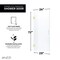 Anzzi Fellow Series 24 in. by 70 in. Frameless Hinged shower door in Brushed Gold with Handle SD-AZ09-01BG - alternate 3