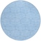 Homeroots 8' Sky Blue And Black Round Geometric Washable Indoor Outdoor Area Rug 596766 - alternate 3