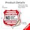 Signmission Private Property Shield Sign No Hunting, 4 inch X 4 inch, Vinyl Decal, 2PK SHI-D-2PACK-4-450 - alternate 2