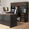 Bestar Connexion U-Shaped Workstation, Antigua/Black 93879-000052 - alternate 4
