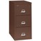 Fireking 3 Drawer, 2 Hr Fire & Impact Rated, Vertical, 31" depth Letter Brown 3-1943-2BR - alternate 1