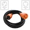 Ac Works SOOW; Cold Weather Extension Cord, 10 AWG, Indoor/Outdoor, 10/3, 1 Outlets, L6-30R, Black, Rubber L630PR-010 - alternate 2