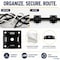 Kable Kontrol Adhesive Cable Tie Mounts, 1-1/2" Sq, UV Black Nylon, PK100 CT286 - alternate 2