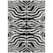 Homeroots 3' X 5' Black And Ivory Animal Print Washable Indoor Outdoor Area Rug 600588 - alternate 6