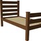 Homeroots Brown Solid Wood Twin Bed Frame 546933 - alternate 2