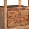Homeroots 27" Brown Solid Wood Two Drawer Nightstand 552248 - alternate 3