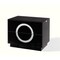 Homeroots 24" Croc Black Lacquer Faux Crocodile 2 Drawer Nightstand 284145 - alternate 3