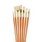 Princeton RealValue Brush Set, Natural Bristles, Long Handle Mixed Media Paintbrush, Orange, 7-Piece Set, 2PK PR9154 - alternate 2