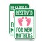Signmission Pink Reserved Parking for New Mothers, 18'' X 24'' 2 Signs, Heavy Gauge Aluminum, 2PK A-1824-2PACK-23299 - alternate 1