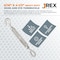 Jrex Safety Galvanized Steel Hook and Eye Turnbuckle - 5/16" x 4-1/2", 4PK GTB516-JR-HE-4PK - alternate 3