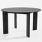 Homeroots 51" Black Solid Wood Round Top Dining Table 712181 - alternate 2