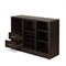 Homeroots 47in Espresso Solid Wood Frame With Five Shelves And Two Drawers 374285 - alternate 2
