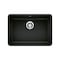 Blanco Precis 25" ADA Single Bowl, Coal Black 442929 - alternate 1