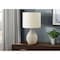Monarch Specialties Lighting, 17"h, Table Lamp, Ivory Resin, Ivory / Cream Shade, Contemporary, Modern I 9848 - alternate 2