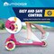 Outdoorcruiser Outdoor Cruiser 3-Wheel Kids Scooter, Lean-to-Steer, LED Wheels, Adjustable T-Bar, Pink. OCKSPINK - alternate 3