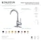 Kingston Brass One-Handle Single-Hole Bathroom Faucet with Deck Plate and Push Pop-Up Drain, Polished Brass LS8432DL - alternate 2