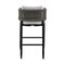 Armen Living Alegria Outdoor Patio Counter Height Bar Stool in Aluminum with Gray Rope and Cushions LCAFBABL26 - alternate 3