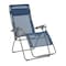 Homeroots 30" Blue and Gray Steel Outdoor Zero Gravity Chair with Blue Cushion 320649 - alternate 1