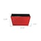 Homeroots 8in Red Recycled Plastic Indoor Outdoor Rectangular Planter Box 488290 - alternate 2
