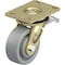 Blickle Swivel Plate Caster, Gray Nylon, 5", Brake, Overall Height: 6.69" LS-SPOG 127K-16-ST - alternate 1