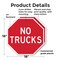 Signmission No Trucks, 18 inch X 18 inch, Plastic Sign, 2PK OC-P-2PACK-18-267 - alternate 3