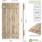Ekena Millwork Rustic Four Board Spaced Board-n-Batten Pecky Cypress Faux Wood Shutters, 23 1/2"W x 52"H SHUBSS23X52PCPR - alternate 5