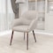 Leisuremod Elias Dining Chair Upholstered in Leather Velvet and Powder Coated Iron Legs EDC21LGR - alternate 5