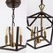 Jonathan Y Ojai 10" 3-Light Iron Classic Modern Pagoda LED Pendant Lantern, Oil Rubbed Bronze/Brass Gold JYL7601D - alternate 4