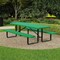 Leisure Craft Rectangle Portable Picnic Table, Green, 8 ft L T8XPP-GREEN - alternate 3