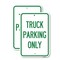 Signmission Reserved Parking Sign Truck Parking Only, 12'' X 18'' 2 Signs, Heavy Gauge Aluminum, 2PK A-1218-2PACK-23028 - alternate 1