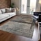 Homeroots 3' X 5' Coffee Black And Beige Abstract Washable Indoor Outdoor Area Rug 606086 - alternate 4