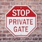 Signmission Stop Private Gate, 6 inch X 6 inch, Plastic Sign, 2PK OC-P-2PACK-6-131 - alternate 3