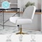 Martha Stewart Tyla Upholstered Office Chair in White/Polished Brass CH-220921-5-WH-GLD-MS - alternate 4
