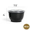 Eco Harmony Products Microwaveable Noodle Bowl with Lid, Black, 50oz, 120PK 803984 - alternate 3