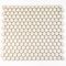 Apollo Tile Cirkel 11.46 in. x 12.4 in. Glossy Beige Porcelain Mosaic Wall and Floor Tile 9.87 sqft/case, 10PK ORB8809BGGA - alternate 1