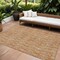 Homeroots 9' X 12' Terra Cotta Copper And Beige Geometric Washable Indoor Outdoor Area Rug 583400 - alternate 1
