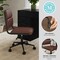 Martha Stewart Lulu Upholstered Office Chair in Saddle Brown/Oil Rubbed Bronze CH-240229-1-BR-BK-MS - alternate 2