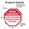 Signmission Whoa Pardner! Closed Toes Shoes Req, 6 inch X 6 inch, Vinyl Decal, 2PK OC-D-2PACK-6-40 - alternate 2