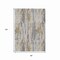 Homeroots 8' X 10' Beige And Gray Striped Washable Indoor Outdoor Area Rug 617689 - alternate 4