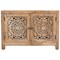 Homeroots 30in Natural Solid Wood Textured Door Accent Cabinet With Two Doors 557028 - alternate 4