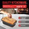 Bakken- Swiss Gray Marble Nonstick Loaf Pans Set of 4, 7in to 11in, Oven Safe to 450 DegF, Dishwasher Safe BK4LOAGRY4 - alternate 4