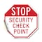 Signmission Stop Security Check Point, 18 Inch X 18 Inch, Vinyl Decal OC-D-18-230 - alternate 1