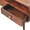 Homeroots 35in Walnut Solid Wood Enclosed and Open Storage TV Stand 719180 - alternate 3