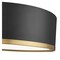 Z-Lite Bradley 1 Light Flush Mount, Matte Black and Modern Gold, 12.25 In W 1018F12-MB-MGLD-LED - alternate 4