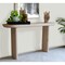 Homeroots 60" Natural Solid Wood Oval Console Table 555318 - alternate 2