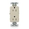 Leviton Receptacle Outlet, 15A, Ivory, 125V 16242-I - alternate 1